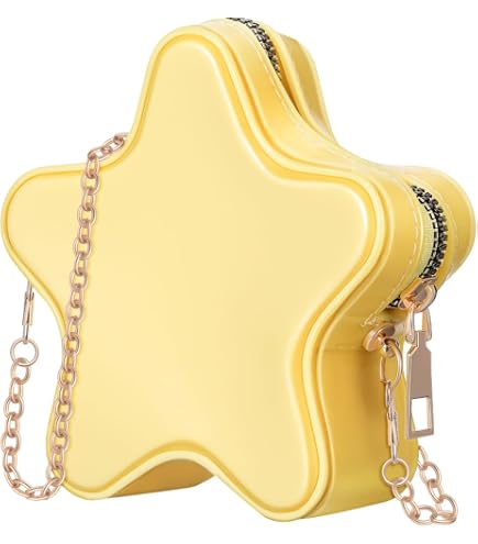 WRITWAA Yellow Star Purse, Star Crossbody Bag | Cute Mini Shoulder